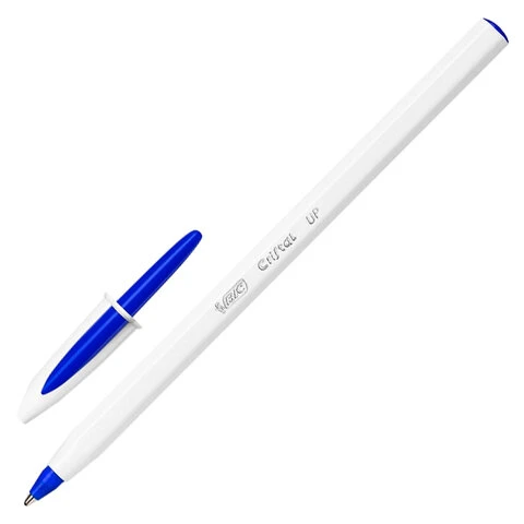 Ручки шариковые BIC "Cristal Up", НАБОР 4 шт., СИНИЕ, узел 1 мм, линия Ручки шариковые BIC "Cristal Up", НАБОР 4 шт., СИНИЕ, узел 1 мм, линия