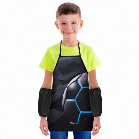 Фартук с нарукавниками ЮНЛАНДИЯ, 45х54 см, "Soccer ball", 271044