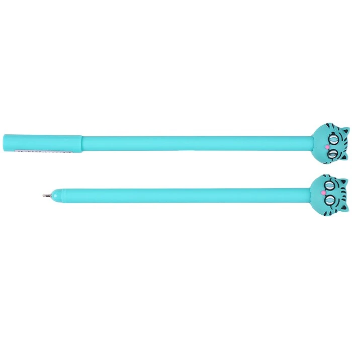 Ручка шариковая синяя на масляной основе "Darvish" "котик"