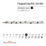 КАРАНДАШ ЧЕРНОГРАФИТОВЫЙ "HappyGraphix Jumbo. Монохром. Сердечки" 4В,