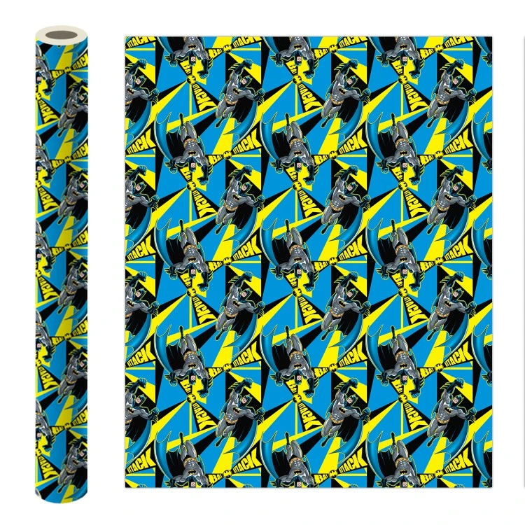 Batman. Упаковочная бумага DC Comics Batman (голубая с желтым), 700*1000 мм, 2 Batman. Упаковочная бумага DC Comics Batman (голубая с желтым), 700*1000 мм, 2