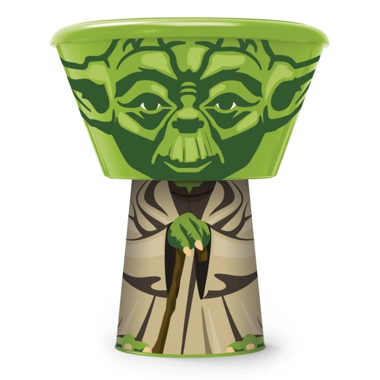 Набор пластиковой посуды из 3-х предметов (в виде героя). Йода Набор пластиковой посуды из 3-х предметов (в виде героя). Йода