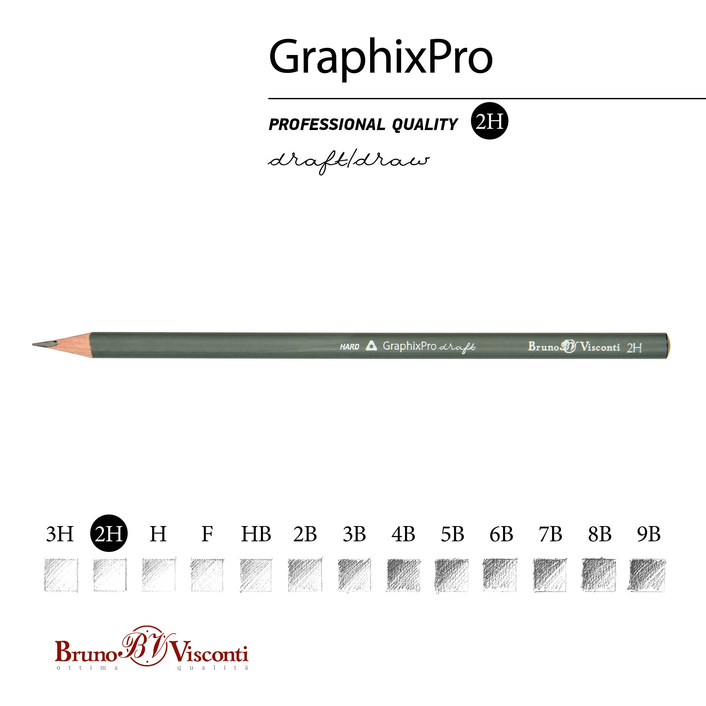 КАРАНДАШ ЧЕРНОГРАФИТОВЫЙ "GraphixPro" 2Н КАРАНДАШ ЧЕРНОГРАФИТОВЫЙ "GraphixPro" 2Н