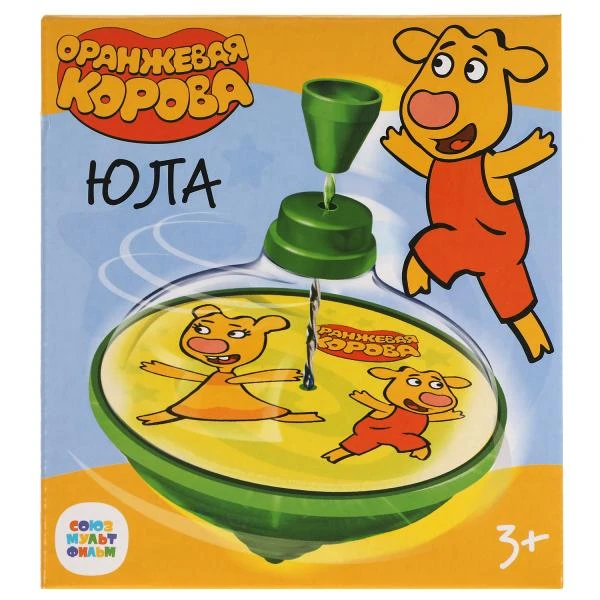 Юла Оранжевая корова в кор., 12*13*12см. ИГРАЕМ ВМЕСТЕ Юла Оранжевая корова в кор., 12*13*12см. ИГРАЕМ ВМЕСТЕ