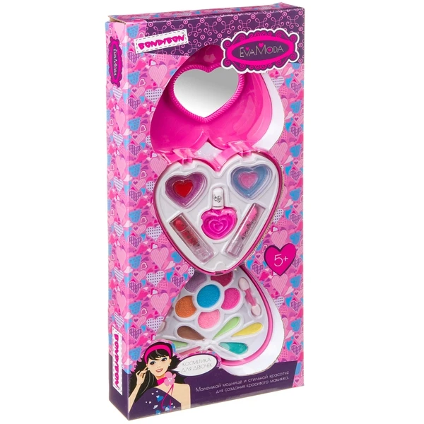 Набор детской декоративной косметики Bondibon Eva Moda, BOX 40х17,8х3,8 см,