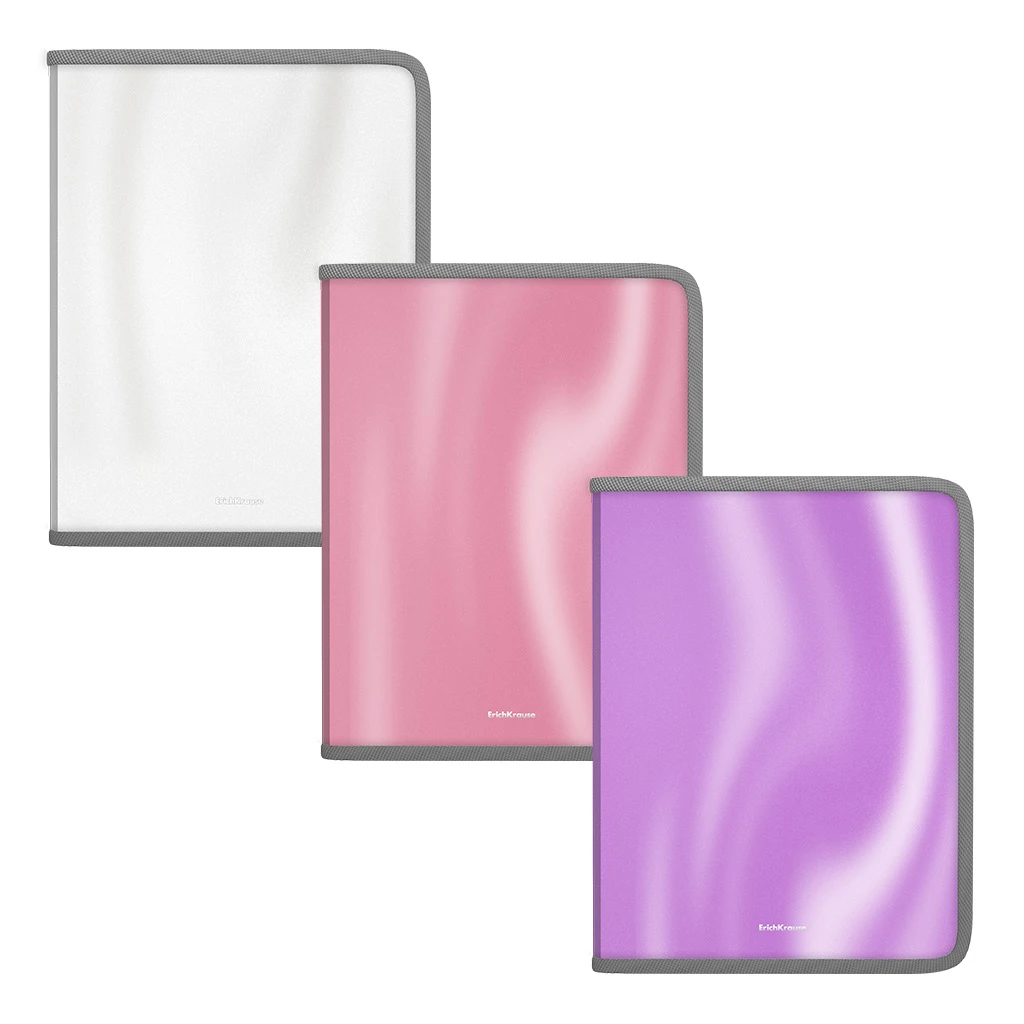 Папка для тетрадей на молнии пластиковая Erich Krause® Glossy Candy, A5+,