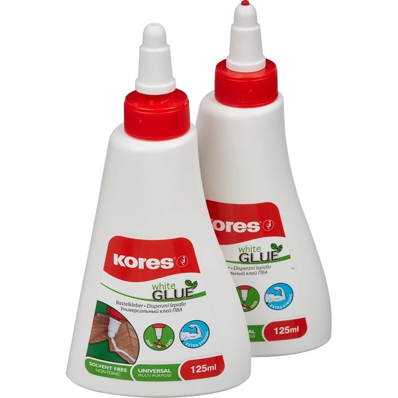 Клей ПВА 125мл KORES '75825.02 штр.  9023800758255