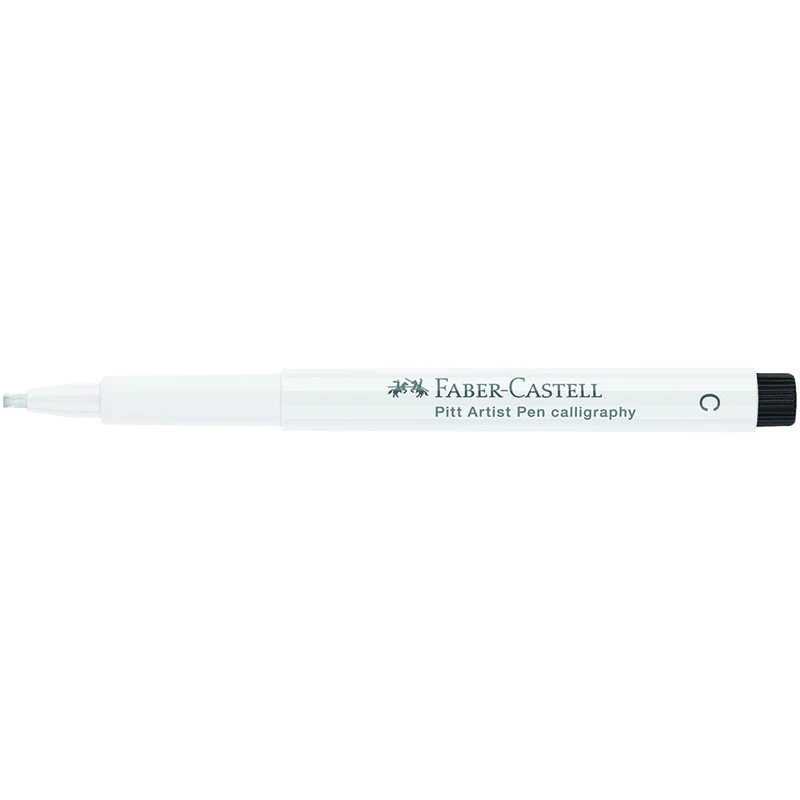 Ручка капиллярная Faber-Castell "Pitt Artist Pen Calligraphy" цвет 101 Ручка капиллярная Faber-Castell "Pitt Artist Pen Calligraphy" цвет 101