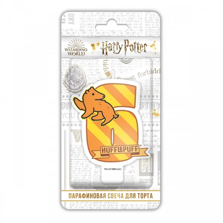 Harry Potter. Парафиновая свеча в торт (цифра 6 с рисунком) в блистере (чиби) Harry Potter. Парафиновая свеча в торт (цифра 6 с рисунком) в блистере (чиби)
