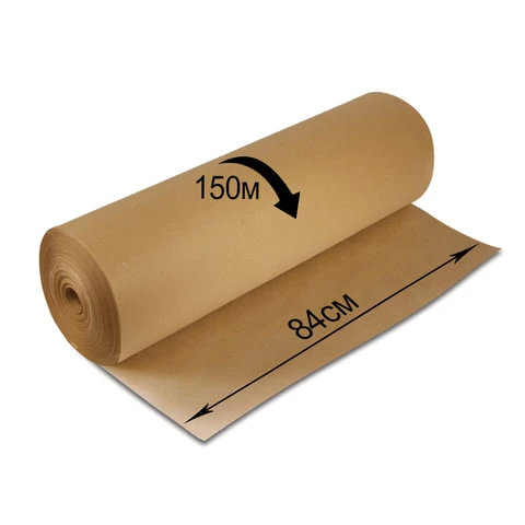 Крафт-бумага в рулоне, 840 мм х 150 м, плотность 78 г/м2, BRAUBERG, 440147 Крафт-бумага в рулоне, 840 мм х 150 м, плотность 78 г/м2, BRAUBERG, 440147