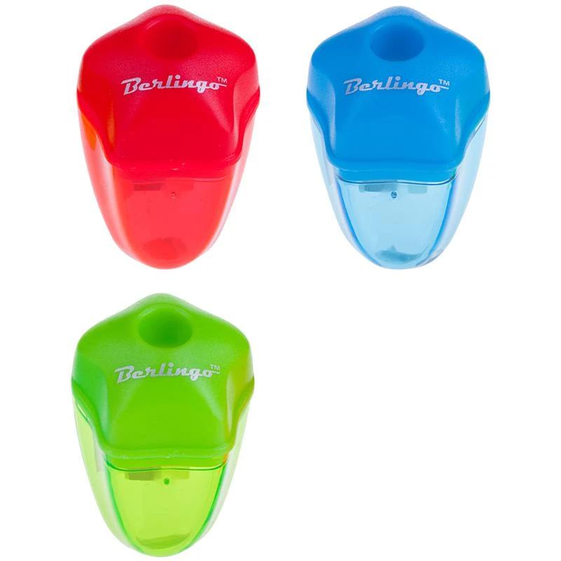 Точилка пластиковая "Spike", 1 отверстие, контейнер, ассорти, дисплей: Точилка пластиковая "Spike", 1 отверстие, контейнер, ассорти, дисплей: