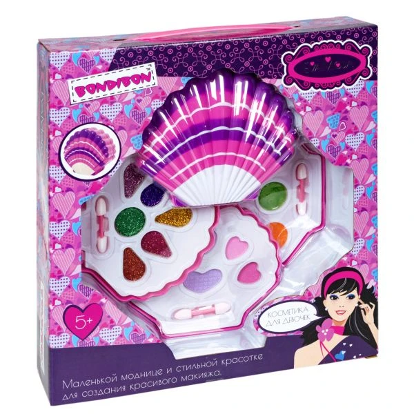 Набор детской декоративной косметики Bondibon Eva Moda, BOX 26,7x28,5x7,3 см;