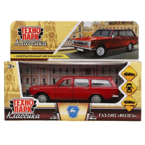 Машина металл ГАЗ -2402 "волга" дл 12 см, откр дв, багаж, инерц,