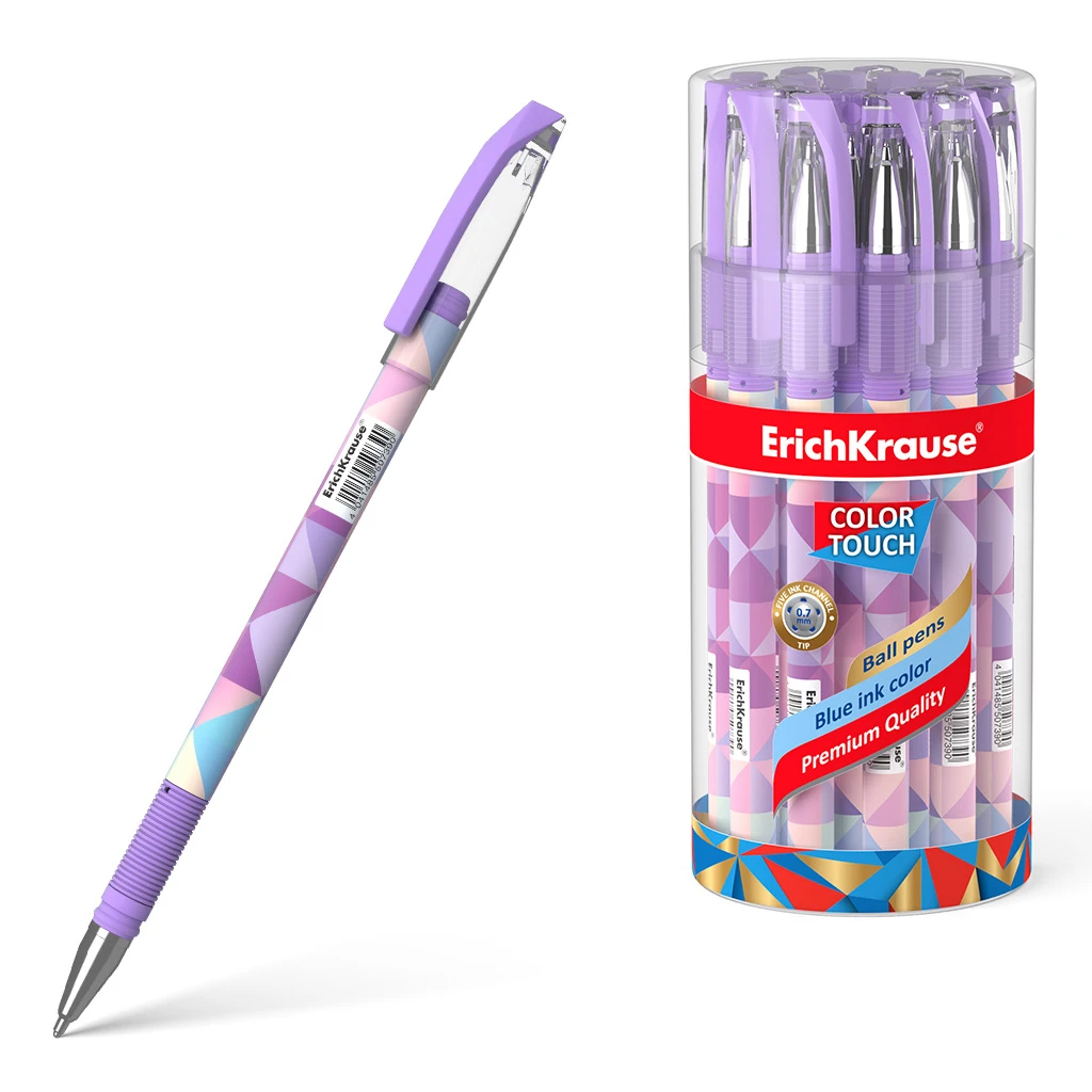 Ручка шариковая Erich Krause® ColorTouch® Magic Rhombs, цвет чернил синий (в Ручка шариковая Erich Krause® ColorTouch® Magic Rhombs, цвет чернил синий (в