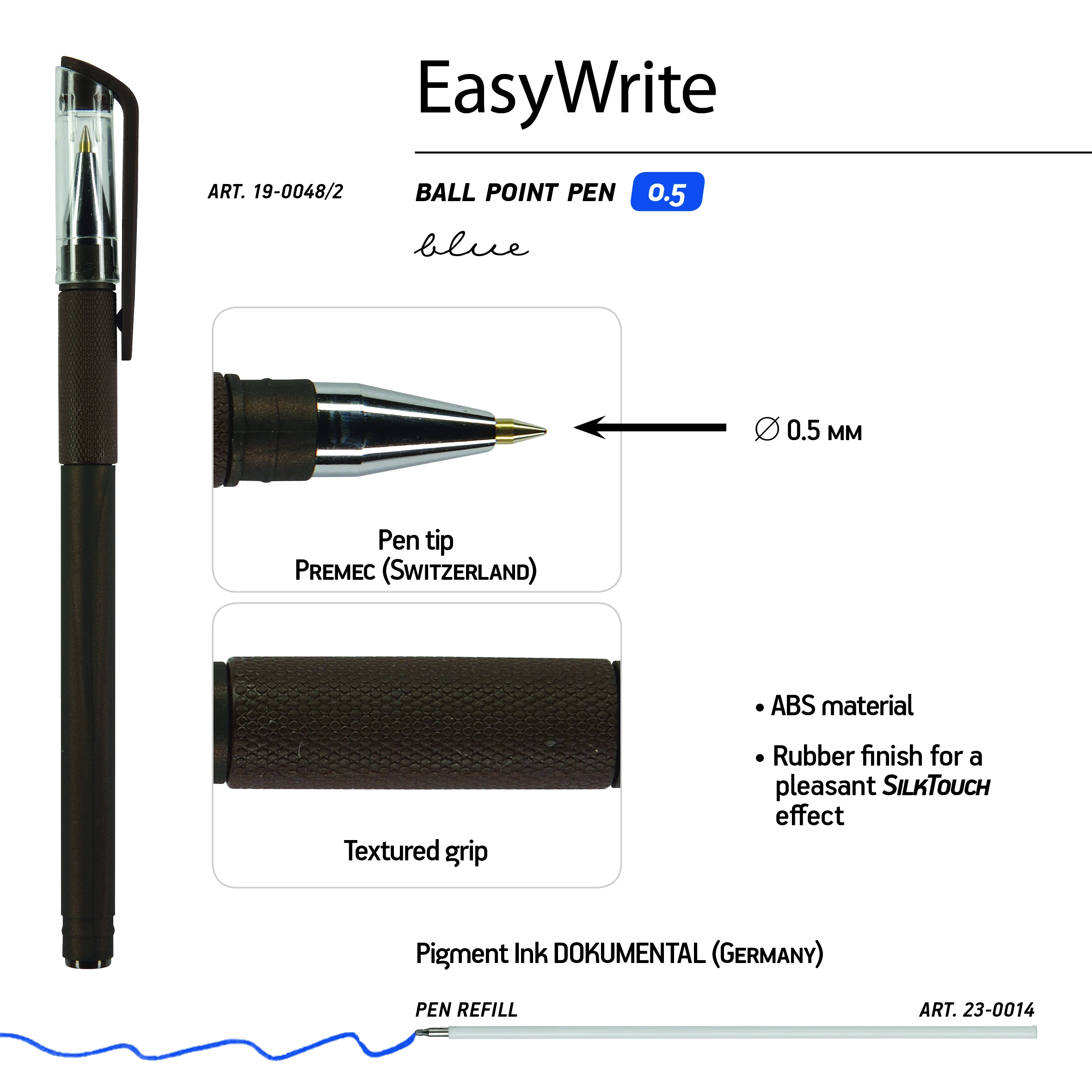 РУЧКА ПОД ПЕРСОНАЛИЗАЦИЮ "EasyWrite.ORIGINAL. Коричневый корпус" РУЧКА ПОД ПЕРСОНАЛИЗАЦИЮ "EasyWrite.ORIGINAL. Коричневый корпус"