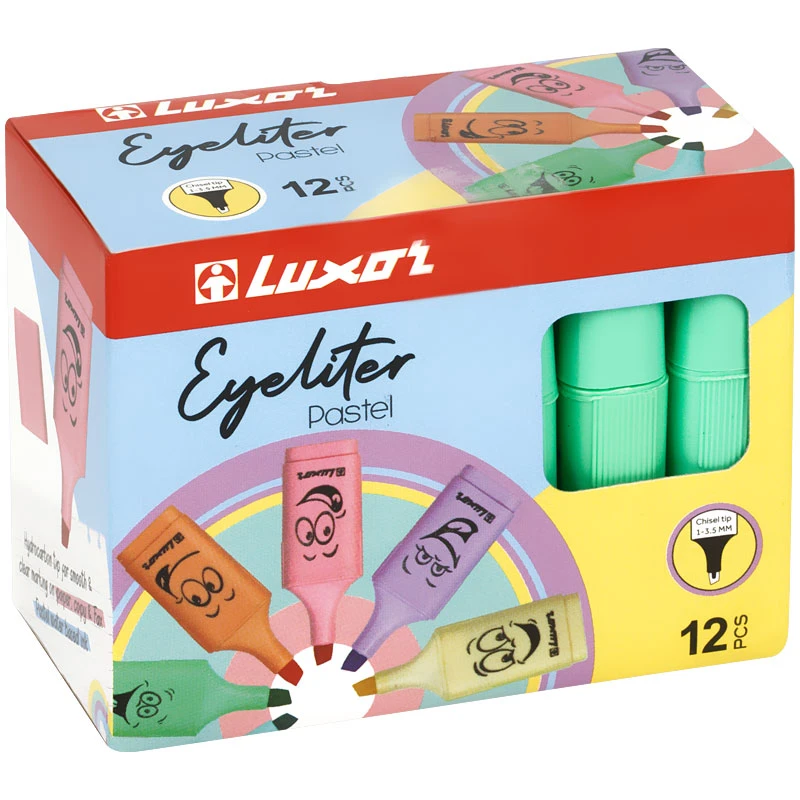 Текстовыделители Luxor "Eyeliter Pastel" пастельный зеленый, 1-4,5мм. Текстовыделители Luxor "Eyeliter Pastel" пастельный зеленый, 1-4,5мм.