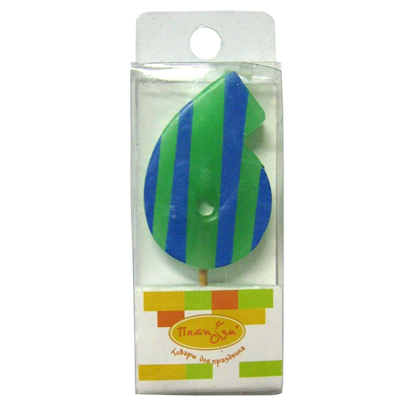 Свеча 5см Цифрамини 6 Свеча 5см Цифрамини 6