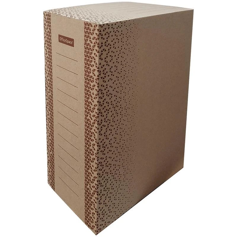 Короб архивный OfficeSpace "Standard" плотный, с клапаном, Короб архивный OfficeSpace "Standard" плотный, с клапаном,