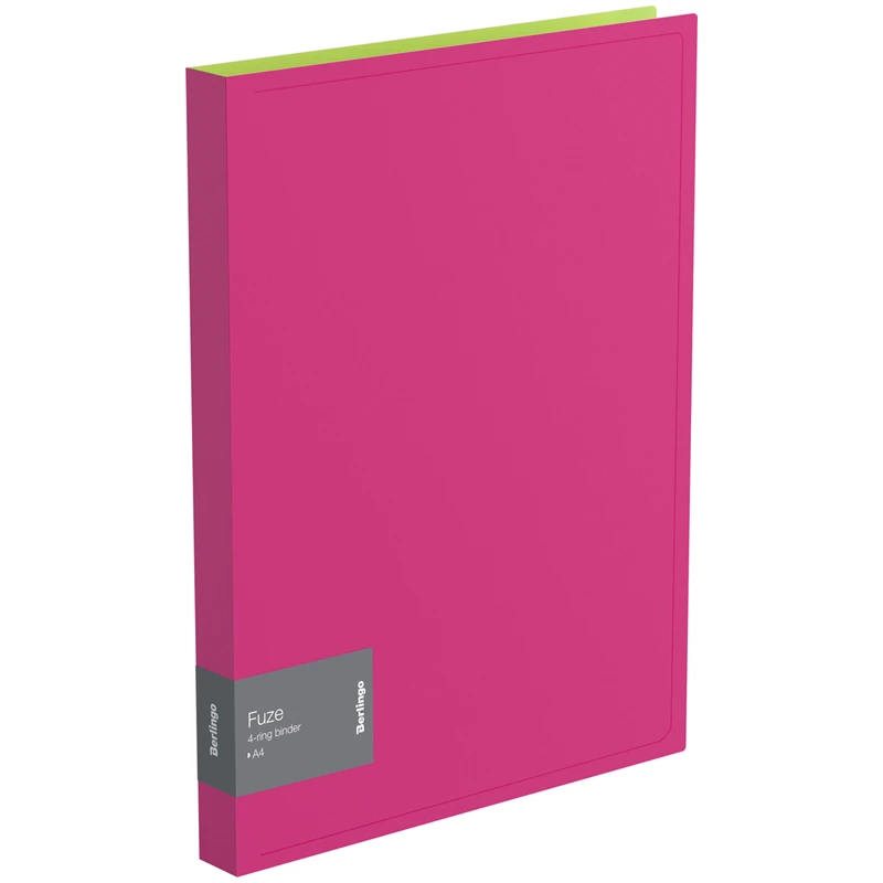 Папка на 4-х кольцах Berlingo "Fuze", 25мм, 600мкм, розовая Папка на 4-х кольцах Berlingo "Fuze", 25мм, 600мкм, розовая