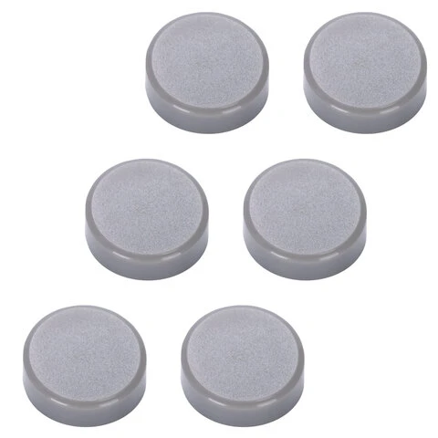 Магниты СУПЕРМОЩНЫЕ НЕОДИМОВЫЕ 20 мм (МАЛОГО ДИАМЕТРА), НАБОР 6 шт., серые,