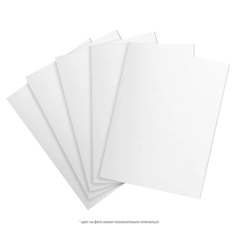 Пенокартон матовый, 50х70 см, толщина 3 мм, белый, КОМПЛЕКТ 5 листов, BRAUBERG,